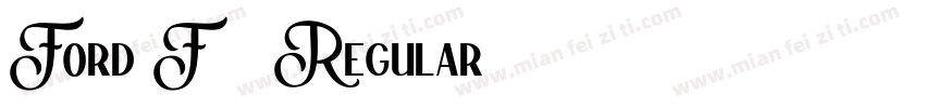 Ford F 1 Regular字体转换